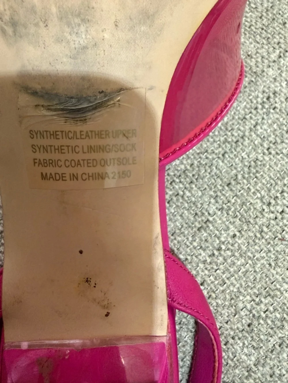 Steve Madden Hot Pink Patent D'Orsay Ankle-Strap Pumps